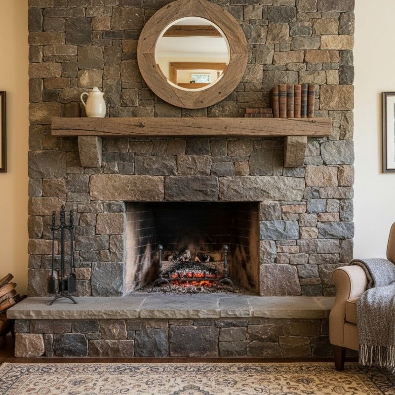 Wood Mantel Staining