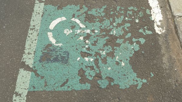 Sidewalk Paint Removal in Bryan